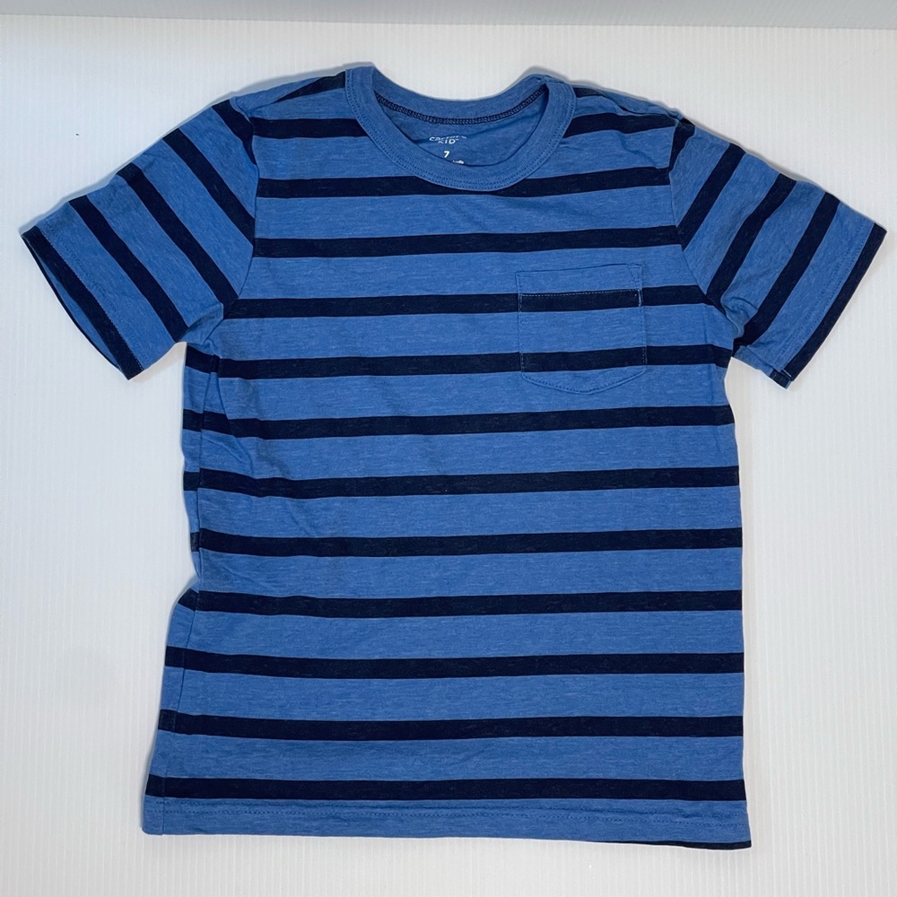Carter's Blue Striped Short Sleeve Tee